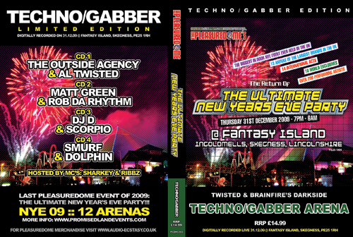 Pleasuredome   31.12.2009 - New Years Eve TECHNO/GABBA  - CD4