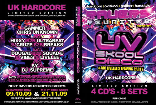 Ravers   05.09.09 - Uv Skool Disco - Hardcore CD4 Pack