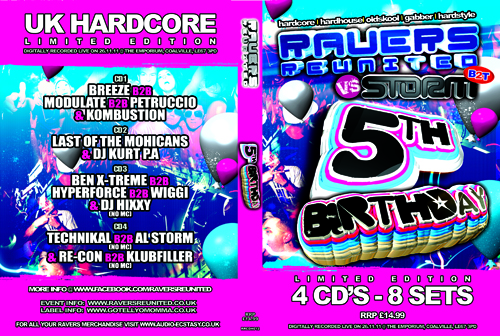 Ravers 22   26.11.11 - 5th Birthday Party - Hardcore CD4 Pack