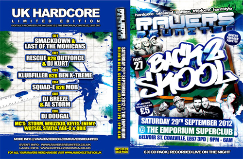 Ravers 27   29.09.12 - Back 2 Skool - Hardcore CD6 Pack