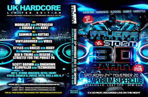 Ravers 28   24.11.12 - 6th Birthday Party - Hardcore CD6 Pack
