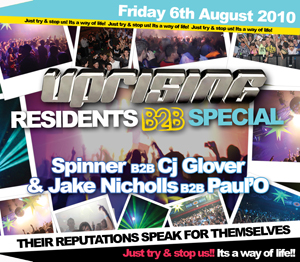 Uprising  06.08.10 - SPINNER B2B CJ GLOVER / JAKE NICHOLLS B2B PAUL'O - (SQ5)