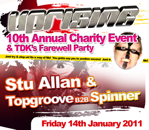 Uprising  14.01.11 - TOPGROOVE B2B SPINNER / STU ALLAN  - (SQ5)