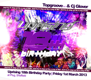 Uprising  01.03.13 - TOPGROOVE / CJ GLOVER  - (SQ5)