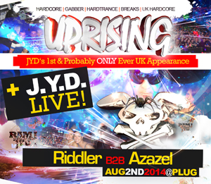 Uprising  02.08.14 - RIDDLER B2B AZAZEL / OUTFORCE - (SQ5)